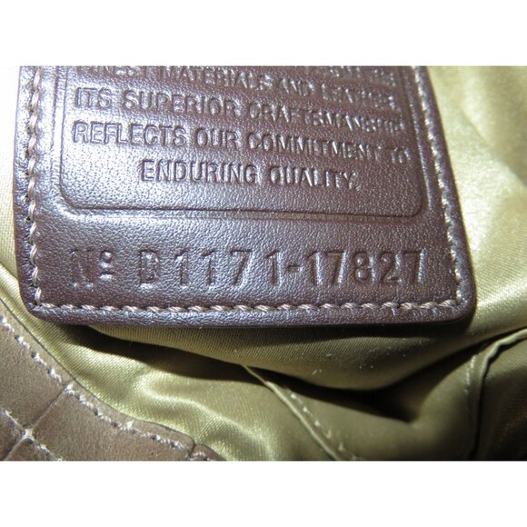 Coach 2011 Chelsea Brown Croc Embossed Leather crossbody satchel large hangtags - Picture 6 of 14